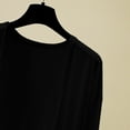 thumbnail image 4 of Jxximdong Fashion Coat for Women, Large Size Cardigan Summer Long Sleeve Spring Loose Air Conditioning Top, Women's Coats Black, 4 of 5