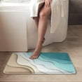 thumbnail image 4 of Bath Mats for Bathroom, Bathroom Mats Rugs No Silp,Abstract Beach Washable Cover Floor Rug Carpets Floor Mat Bathroom Decorations 16x24 Inches for Kitchen Bedroom Indoor, 4 of 5