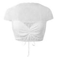 thumbnail image 2 of Oktoberfest Dirndl Blouse Women 2025 Short Sleeve V Neck White Lace Dirndl Shirt Oktoberfest Top Traditional Outfit, 2 of 7