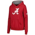 thumbnail image 2 of Women's Stadium Athletic Crimson Alabama Crimson Tide Big Logo Pullover Hoodie, 2 of 3