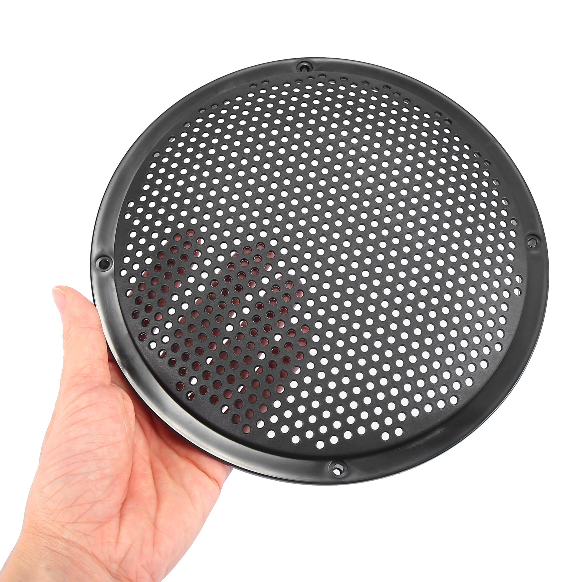 Unique Bargains 8 Inch Speaker Grills Cover Mesh Guard Protective Black - Pack of 4