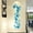 Light Blue-Left, variant on Rattan Flower Wall Murals for Living Room Bedroom Sofa Backdrop TV Background Decaoration To The Left (Color : Deep Purple Sticker)