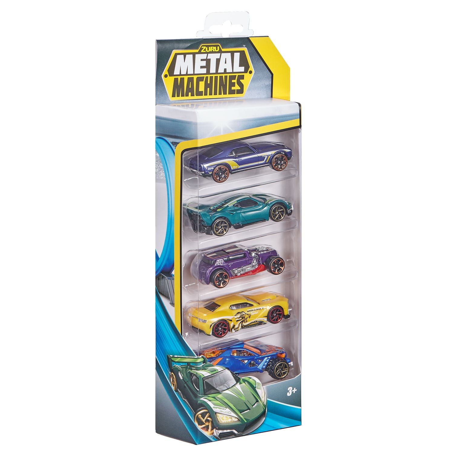 Metal Machines Mini Racing Car Toy 5 Pack Series 2 (Styles May Vary)