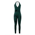 thumbnail image 1 of Gibobby Trajes de Entrenamiento para Mujer Deportes de invierno Vestido de yoga sin Danza Body con cremallera elástica abdominal(Verde,G), 1 of 2