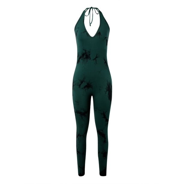 Gibobby Conjuntos de chándal Deportes de invierno Vestido de yoga sin Danza Body con cremallera elástica abdominal(Verde, S)