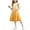 Yellow, variant on Summer Dress for Girls Ruffles Tiered Dresses Flutter Sleeve Flowy Sundress Casual Gradient Dresses (Yellow,9 Years)