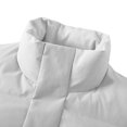 thumbnail image 6 of MYAOYI Mens Quilted Puffer Coat Stand Collar Snap Button Winter Outerwear, 6 of 6