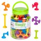 thumbnail image 1 of Froogly - Juguetes de succión de 100 piezas | Juguetes Montessori Juguetes De Baño Juego De Construcción De Construcción Juguetes Preescolares De Silicona Juguetes De Guardería Juguetes De Ducha Jugue, 1 of 5