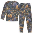 thumbnail image 2 of FORMRS Toddler Unisex Long Sleeve Top and Pants Pajama Set 2-Piece Sleepwear, Sizes 18M-8Y, Halloween Houses Pattern, 2 of 6