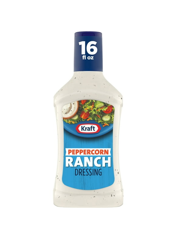 Kraft Peppercorn Ranch Salad Dressing, 16 fl oz Bottle
