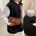 thumbnail image 3 of Bolsillo Modernas Bolso Cuerpo Cruzado Con Hombro para Mujeres PU Capacidad Gran Correa Ajustable 2 Correas Al Aire Libre, 3 of 9