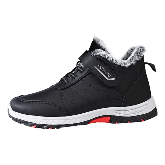 Men's Warm Sneakers Comfortable Lined Casual Shoes For Daily Wear Non Winter Footwear