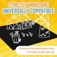 thumbnail image 5 of Strictly Briks Classic Baseplates 10" x 10" Stackable Brick Base Plate 100% Compatible with All Major Brands | Baseplate for Building Towers, Tables & More | 1 Black Baseplate, 5 of 7