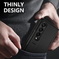 thumbnail image 7 of Allytech Slim Case for Samsung Galaxy Z Fold4, with HD Screen Protector & Adjustable Kickstand, [Hinge Protection] Anti-Fingerprint Shockproof Rugged Case for Samsung Galaxy Z Fold4 - Black, 7 of 7