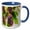 Blue/White, variant on 3drose, Southern Italy, Puglia. Ripe Grapes on Vines., 11oz Mug