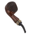 thumbnail image 3 of Pipa para fumar de madera de brezo, pipa de tabaco con filtro de núcleo de carbono de 9mm, regalo artesanal (superficie de Pock), 3 of 8