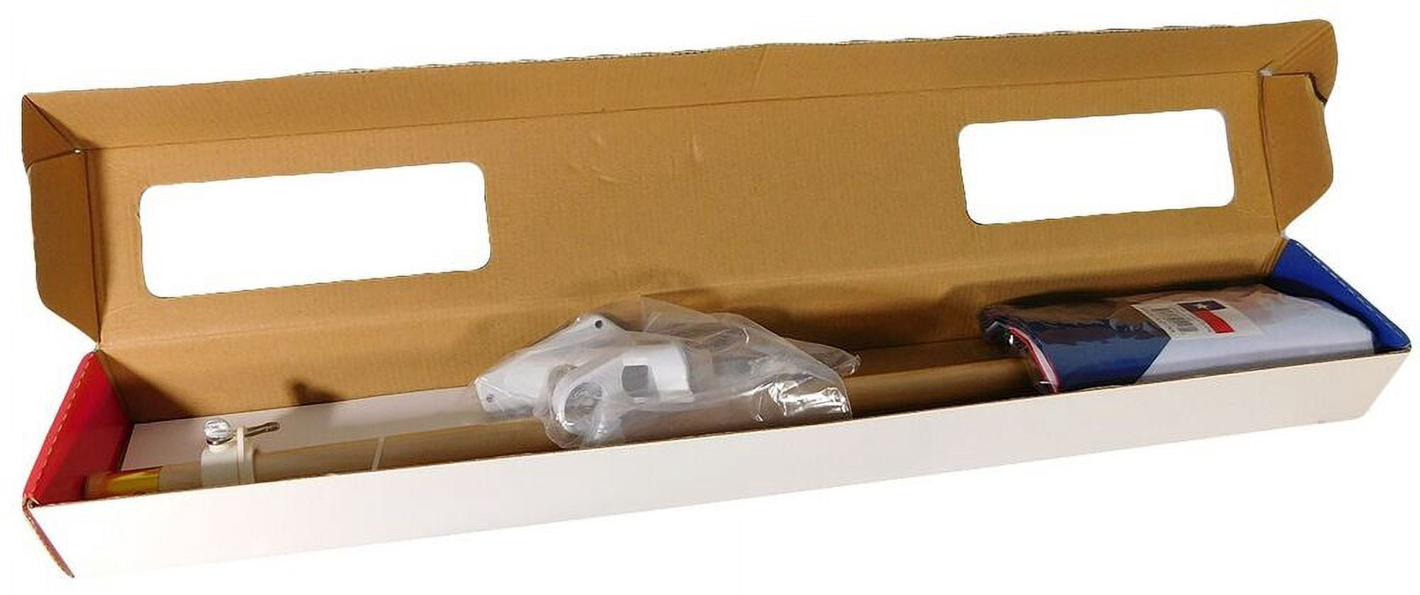5' Wood Flag Pole Kit Wall Mount Bracket 2.5'x4' Texas Rough Tex 150D Nylon Flag