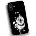 thumbnail image 2 of Custom Black & White Pet Phone Case for iPhone 17 – YingMart Custom Photo Personalized Pet Line Art Design with Pet Name (Black, iPhone17, Modern), 2 of 93