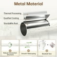 thumbnail image 2 of NewBuros Adjustable Wood Curtain Rod, 32 to 144 Inch, 1" Diameter Heavy-Duty Indoor Curtain Rod, Sturdy Rust-Proof with Wood Grain Leaf Pattern, White, 2 of 8