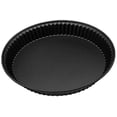 thumbnail image 1 of Abastado Quiche Pan, Pie Pan, Negro, Acero Inoxidable, Acero al Carbono Antiadherente Profundo Pizza Pan, 1 of 5