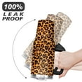 thumbnail image 6 of 40oz Fashion Leopard Pattern Stainless Steel Flip Straw Tumbler Spill Proof Travel Cup Double Wall Vacuum Insulated Coffee Mug with Top Handle, 6 of 6