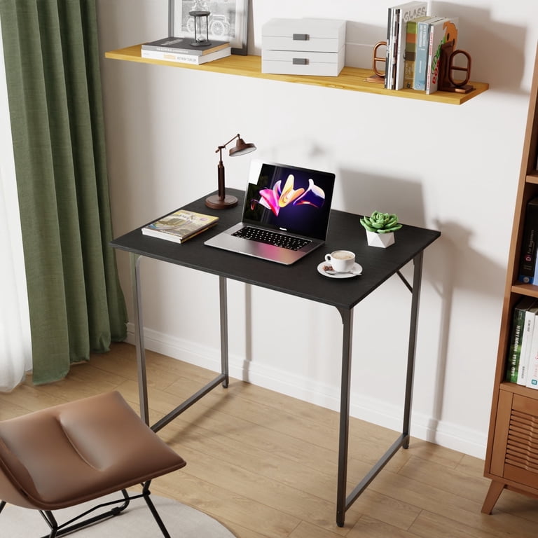 PayLessHere 32 Inch Metal Frame Computer Desk, Modern Black photo 1