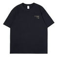 thumbnail image 1 of VBARHMQRT Baseball T-Shirt Homme Décontracté Doux et Confortable Petit T-Shirt en Coton Imprimé à Col Rond et Manches Courtes Noir, 1 of 3