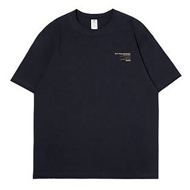VBARHMQRT T-Shirts Noirs pour Hommes Décontractés Doux et Confortables Petit T-Shirt en Coton Imprimé avec Col Rond et Manches Courtes Noir