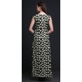 thumbnail image 4 of Bimba Floral Women Long Floral Party V NeckÂ&nbsp;DressÂ&nbsp;Front Slit Sleeveless Maxi Gown-Large, 4 of 5