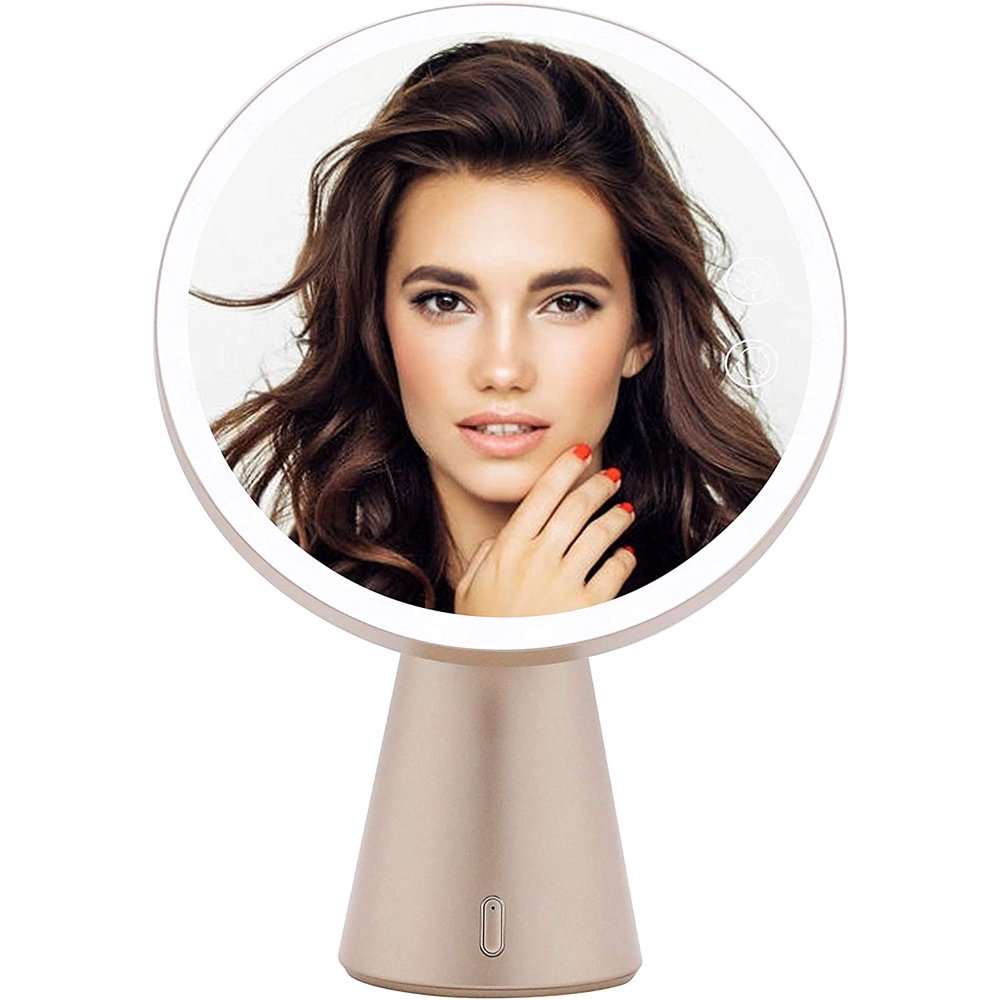 IMPRESSIONS Luna Makeup Mirror with LED Light Strip, Night Lamp Vanity