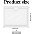 36 Pack Adhesive 4" x 6" Index Card Pockets with Top Open for Loading
