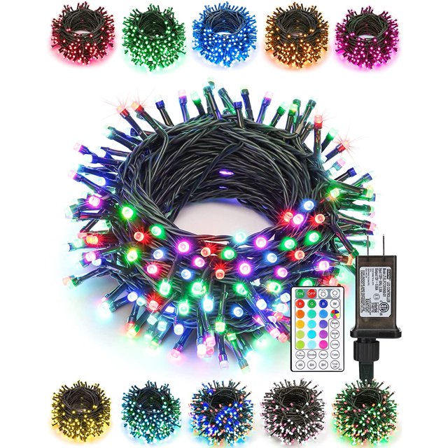 Color Changing Led Christmas Lights,200 LED 72ft Plug in Powered