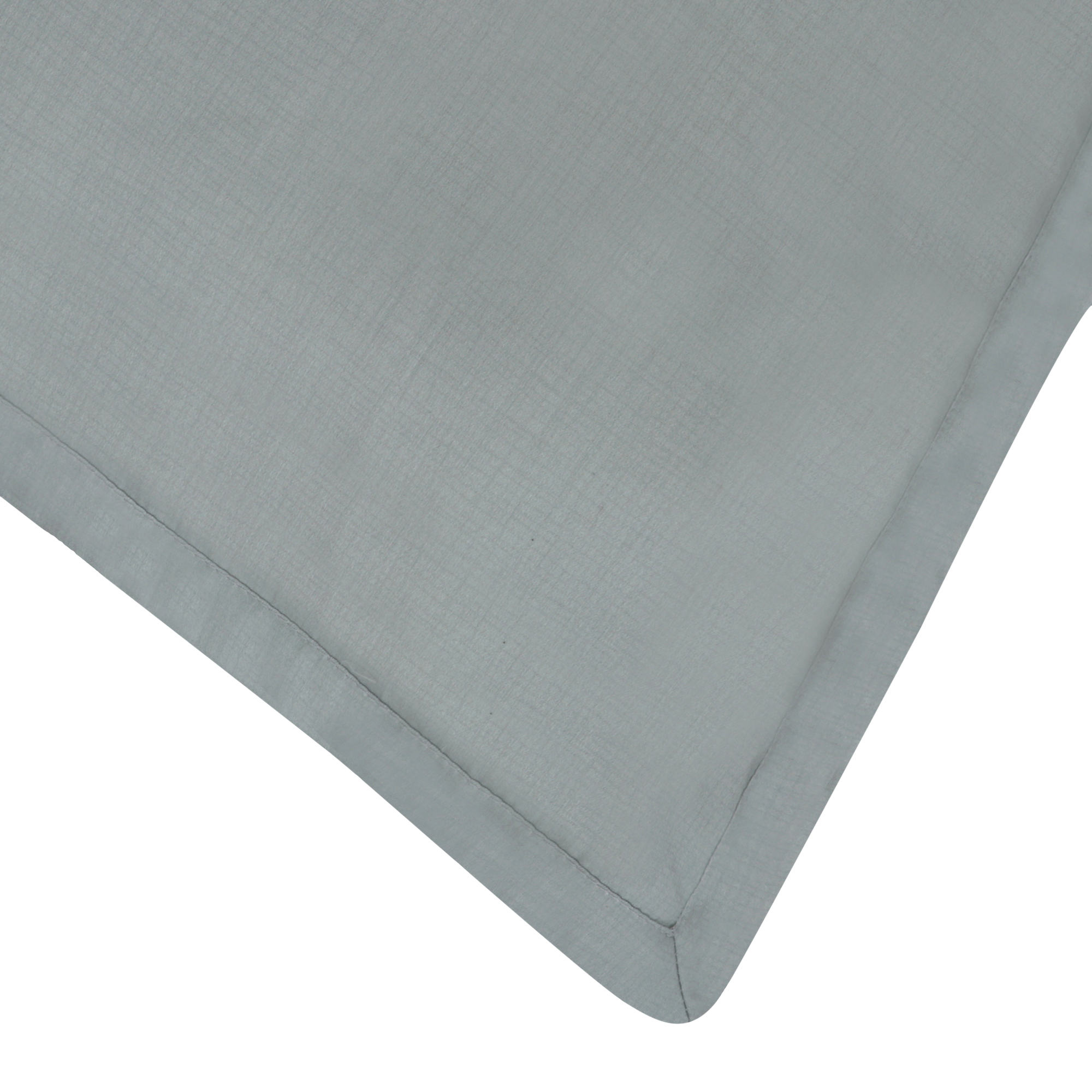 Delara GOTS Certified 100% Organic Cotton 2 Inch Flange Euro Sham Set of 2, 26"X26", Mitzi Grey