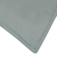 thumbnail image 2 of Delara GOTS Certified 100% Organic Cotton 2 Inch Flange Euro Sham Set of 2, 26"X26", Mitzi Grey, 2 of 4
