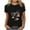 1-Black, variant on SELONE 4th of July Womens Shirt Black Casual Tops Hoilday Crewneck Short Sleeve Clothes Patriotic Graphic Wear