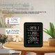 thumbnail image 5 of Detector de Calidad del Aire WiFi 5 en 1, USB, Multifuncional, con Pantalla Automática, Medidor de CO2, HCHO y TVOC, Temperatura y Humedad, Color ., 5 of 5