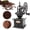 Black (four deformation base), variant on Coffee ,Wooden Coffee Bean Manual Coffee Roller, Antique Coffee Mill with Cast Iron Hand Crank for Making Mesh Coffee, Decoration, (Black (four deformation base))