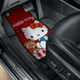 thumbnail image 6 of Hello Kitty Car Floor Mats 4PC Set Anti Skid Vehicle Floor Mat Car Carpet for Front Rear Seats Universal Auto Interior Accessories, 6 of 8