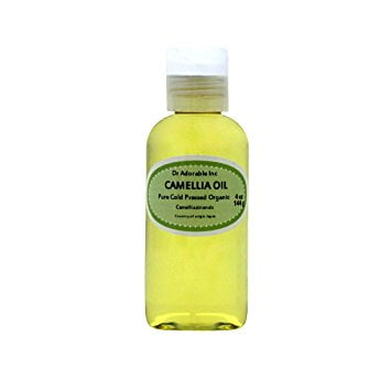 Skin Inc Pure Dr. Adorable - 100% Pure Camellia Seed Oil Organic Cold Pressed Natural Hair Skin Care Anti Aging - 4 oz ()