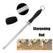 zanvin Kitchen, dining and bar supplies Kitchen Tool Sharpening Rod 10 inch Kitchen Sharpener Steel with Handle