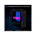 thumbnail image 4 of Gamdias ARGUS M1 Black Steel / Plastic / Tempered Glass ATX Mid Tower Computer Case, 4 of 5