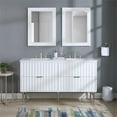 thumbnail image 2 of Meridian Furniture Modernist White Bathroom Vanity, 2 of 12