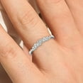 thumbnail image 4 of 0.25ct Aurora Diamond Moissanite 10k White Gold Wedding Band, 4 of 4