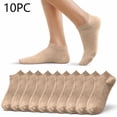 thumbnail image 2 of Alkepwun No Show Socks 10pc Unisex Lightweight Breathable Ankle Low Cut Casual Socks Assorted Solid Pack Soft Non Slip Moisture Wicking Athletic Running Yoga Socks, 2 of 8