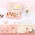 thumbnail image 3 of Joyero DesignSter Travel de piel sintética, color rosa empolvado, 3 of 6
