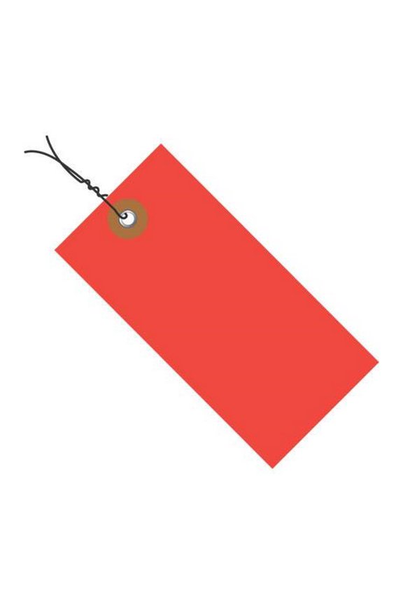 Tyvek&Reg; Pre-Wired Red Shipping Tags 2 3/4" X 1 3/8" (100 Per/Case)