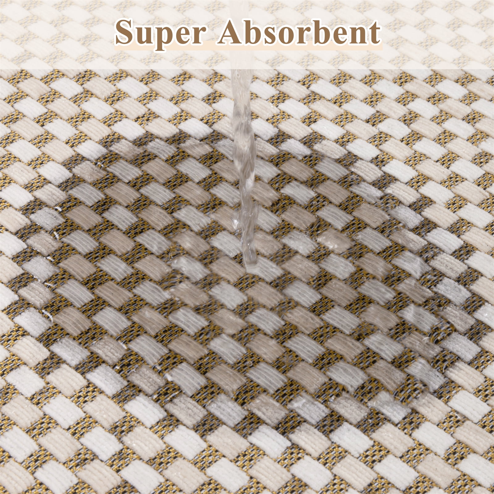 Bathroom Rugs Sets 3 Piece, Super Soft and Absorbent Non Slip Microfiber Toilet Bathroom Mats