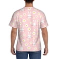 thumbnail image 3 of Vsdgher Rabbit Sunflower Print Men's Dry Fit Mesh Athletic Shirts Moisture Wicking Tennis T-Shirt Tops, 3 of 9