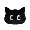 thumbnail image 2 of 17.7" Cartoon Cute Cat Pillow Soft Plush Stuffed Doll Kawaii Fluffy Plush Toy Huggable Companion Decorative Accent for Sofa Bed Living Room Bedroom Home Decor Birthday Gift for Kids Adults(Black), 2 of 6