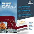 thumbnail image 7 of Knox T35D-D3 85-90 in. Universal 3 Bow Bimini Top Replacement Canvas & Solid Side Blocks - Burgundy, 7 of 7